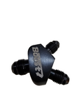 BJ 15752-BOOST 6AN x 4AN x 4AN Y Fitting Male/Male/Male Black Aluminum Nitrous Outlet
