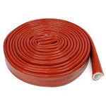 BJ 15862-Silicone Fiberglass Tube High Temperature Resistant Resin Coated Glass Fiber Braided Fireproof Sleeve Fire Retardant Casing Pipe