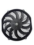 BJ 15817-BOOST FAN Automotive 11" Low Profile 12V Electric Puller Fan Curved Blades