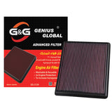 BJ 15806-GG-2129-G&G Replacement Filter: Compatible with 1999-2019 Chevy/GMC Truck and SUV V6/V8 (Silverado, Suburban, Tahoe, Sierra, Yukon, Avalanche)