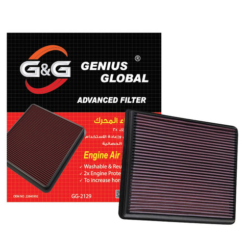 BJ 15806-GG-2129-G&G Replacement Filter: Compatible with 1999-2019 Chevy/GMC Truck and SUV V6/V8 (Silverado, Suburban, Tahoe, Sierra, Yukon, Avalanche)