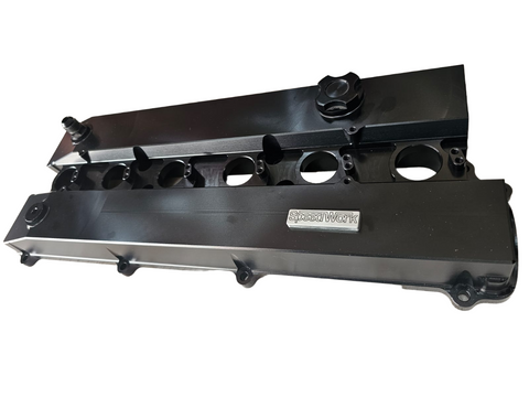 BJ 15945-SPEEDWORKS TOYOTA 2JZ-GE VVTI SINGLE PIECE BILLET VALVE COVER BLACK