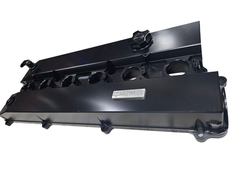 BJ 15946-SPEEDWORKS TOYOTA 2JZ-GTE VVTI SINGLE PIECE BILLET VALVE COVER BLACK