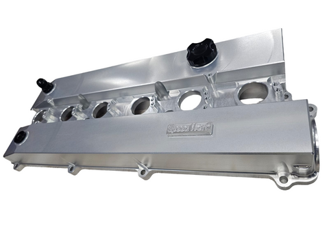 BJ 15945-SPEEDWORKS TOYOTA 2JZ-GE VVTI SINGLE PIECE BILLET VALVE COVER SILVER