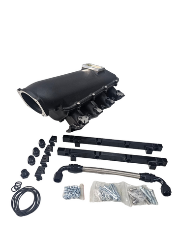BJ 15839-LS3 Lo-Ram Manifold Kit, Single Injector Black