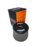 BJ 16217-BOOST AIR FILTER HEIGHT 110mm,Top 125mm,Inlet 105mm BLACK