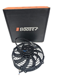 BJ 15817-BOOST FAN Automotive 11" Low Profile 12V Electric Puller Fan Curved Blades