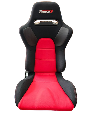 BJ 43057-BOOST SEATS Sport Seat XP 612 - Black/Red c/w U08 Universal Slider