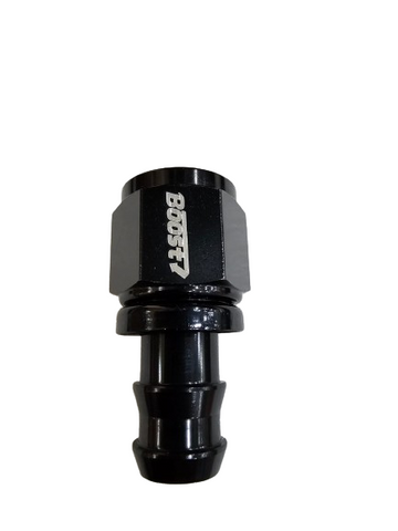 BJ 15640-BOOST AN10 Straight Push on Lock Hose Barb Fitting Oil/Fuel/Gas Line Adapter BLACK