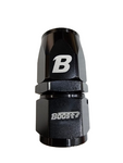 BJ 14868-BOOST FITTING REUSABLE SWIVEL HOSE END STRAIGHT AN12 BLACK