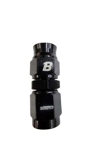 BJ 15642-BOOST AN3 3AN Straight PTFE Teflon Swivel Hose End Fitting Adapter Black