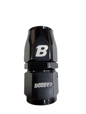 BJ 14314-BOOST AN10 Straight Swivel Fuel Oil Gas Line Hose End Fitting Adapter Black
