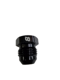 BJ 15666-BOOST ANODIZED ALUMINUM -8AN MALE FLARE PLUG FITTING, BLACK