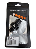 BJ 15678-BOOST AN6 Male to Female Swivel with 1/8" NPT Gauge Port Fuel Pressure Fitting Adapter