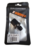BJ 15693-BOOST Aluminium 1/2" NPT to 6AN Flare Male AN6 to 1/2 NPT Union Pipe Fitting Adapter Black