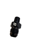 BJ 15690-BOOST 6AN Flare to 1/8" NPT Pipe Hose Adapter Fitting, Aluminum Black Anodized AN6 Male Flare to 1/8 NPT Male Thread