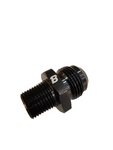 BJ 15701-BOOST 12AN Flare to 1/2" NPT Pipe Hose Adapter Fitting Aluminum AN12 Male Flare to 1/2 NPT Male Thread Black Anodized