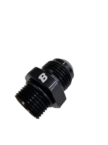 BJ 15748-BOOST 10AN AN-10 To M20x1.5 Metric Straight Flare Male Fitting Adapter Black