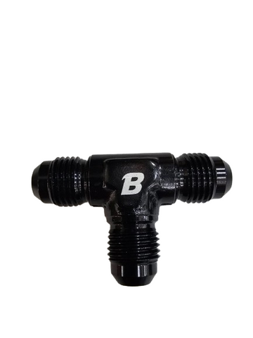 BJ 14766-BOOST 6AN AN6 AN-6 Male Flare Union Tee T-piece Fitting Adapter Aluminum Black