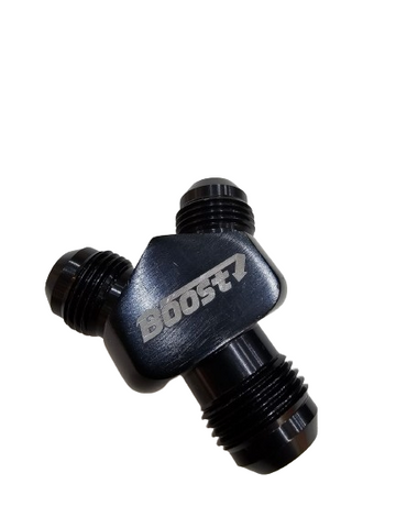 BJ 15762-BOOST FITTING AN10-8X8 Y Fitting Junction Coupler Plate Turbo Feed Line Adapter
