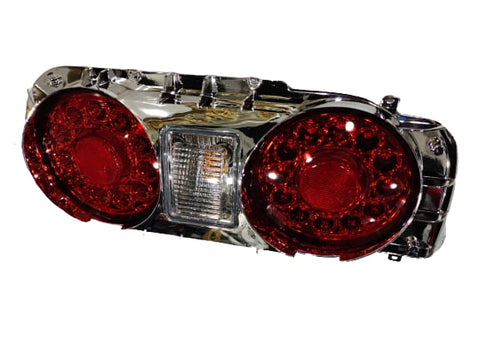 Задний кристалл Светодиодные линзы хвостовой свет лампы Установить красный Nissan R32 горизонт