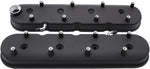 BJ 15790-Black LS Cast Aluminum Tall Valve Covers with Coil Mounts for Chevy Small Block LS1 LS2 LS3 LS6