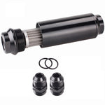 BJ 15971-AN10 Inline 44mm Fuel Filter High Flow 100 Micron Cleanable Billet