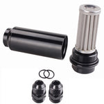BJ 15971-AN10 Inline 44mm Fuel Filter High Flow 100 Micron Cleanable Billet