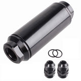 BJ 15971-AN10 Inline 44mm Fuel Filter High Flow 100 Micron Cleanable Billet
