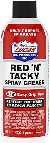BJ 07244-Lucas Oil Red n Take Grease Spray LUC11025, 11 Ounce