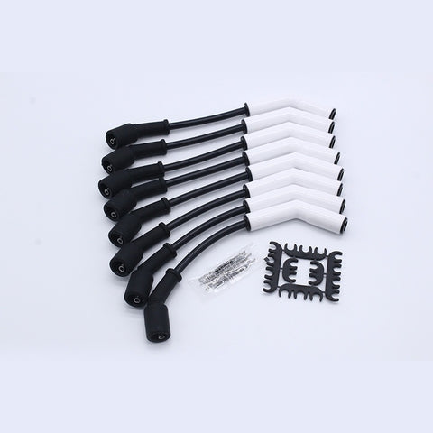BJ 15923-Ls Terminals 135° Ceramic Boot Spark Plug Wires Set