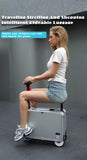 BJ 16231-Aluminum Electric Carry-On Luggage Scooter Freestyle Travel Case Electric Scooter Suit Case SILVER