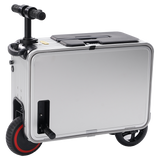 BJ 16231-Aluminum Electric Carry-On Luggage Scooter Freestyle Travel Case Electric Scooter Suit Case SILVER