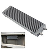 BJ 14999-Silver UNIVERSAL 14 ROWS AN-10AN ENGINE TRANSMISSION RACING OIL COOLER