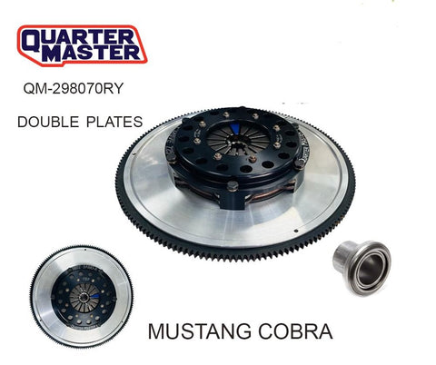 QUARTER MASTER DOUBLE PLATE CLUTCH MUSTANG COBRA QM-298070RY