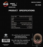 GG-9266-G&G Replacement Performance Air Filter Nissan Patrol (Y61) 97-16 I6-4.5L/4.8L