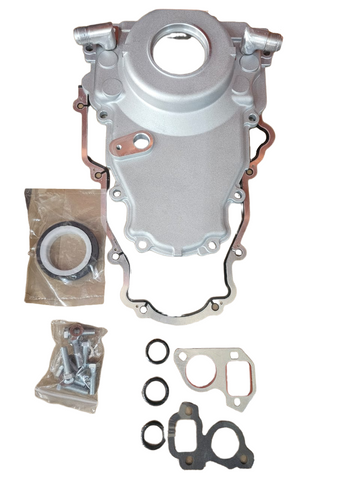 BJ 15970-Billet LS Gen 4 Twin Turbo Oil Drain Return - Front Timing Chain Cover -10AN