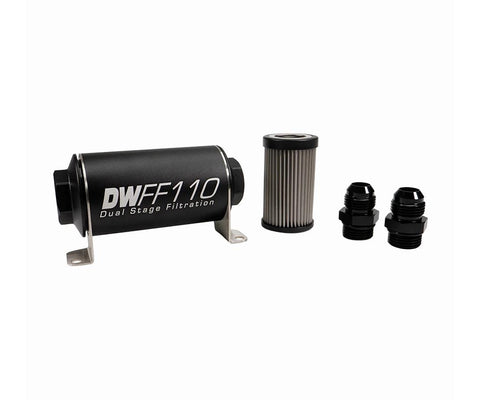 BJ 390123-8-03-110-100K-10-10AN, 100 micron, 110mm In-line fuel filter kit