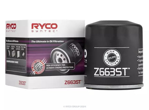 BJ 01367-Ryco Z663ST SynTec Oil Filter for LS Engines , Ram1500/2500, Grand Cherokee SRT8