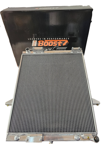 -BOOST NISSAN VTC TB48 PERFORMANCE ALUMINIUM RADIATOR for Mercedes Fan frame