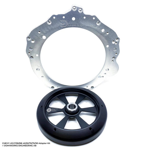 BJ 38047-DomiWorks Engineering AB- 8HP90/95 N74- Chevy LS/LT/SB/BB to 8HP 45/50/70/75/90 N57 B57 B58 N63 N73 N74 Adapter Kit