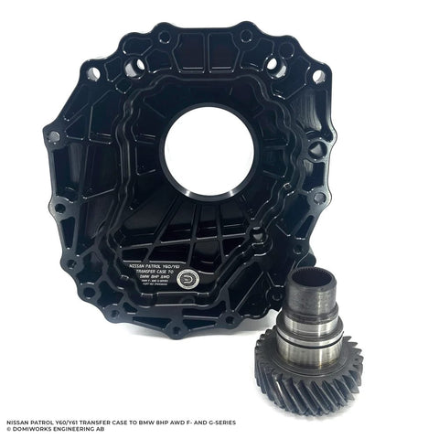 BJ 38052-DomiWorks Engineering AB Nissan Patrol Y60/Y61 Transfer Case Adapter Kit - BMW 8HP AWD
