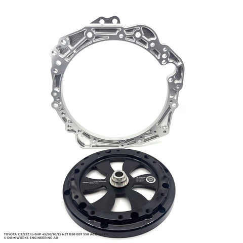 BJ 38068-DomiWorks Engineering AB-1JZ/2JZ to 8HP 45/50/70/75/76 N57 B58 B57 S58 ADAPTER KIT