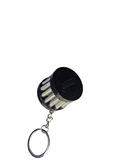 BJ 16220-CH-BOOST Car Air Filter Keychain CHROME