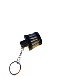 BJ 16220-CH-BOOST Car Air Filter Keychain CHROME