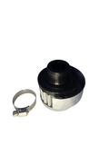 BJ 16218-CH- BOOST Vent/ Breather Air Filter Chrome 18mm