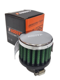 BJ 16219-GN- BOOST Vent/ Breather Air Filter GREEN 15mm