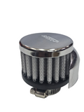BJ 16219-CH- BOOST Vent/ Breather Air Filter Chrome 15mm