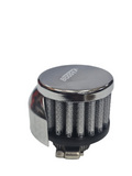 BJ 16219-CH- BOOST Vent/ Breather Air Filter Chrome 15mm