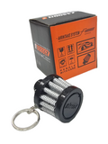 BJ 16220-CH-BOOST Car Air Filter Keychain CHROME